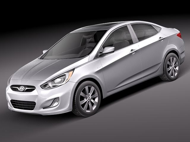 Hyundai accent 3d model